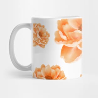 Orange Rose Decor Mug